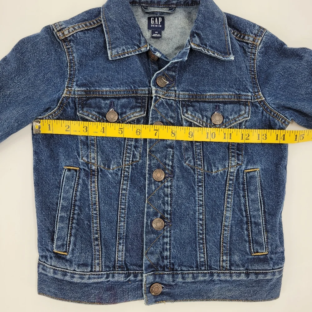 Gap Denim Jacket Kids Size XS 4/5 Blue Jean Classic Trucker Cotton Unisex
